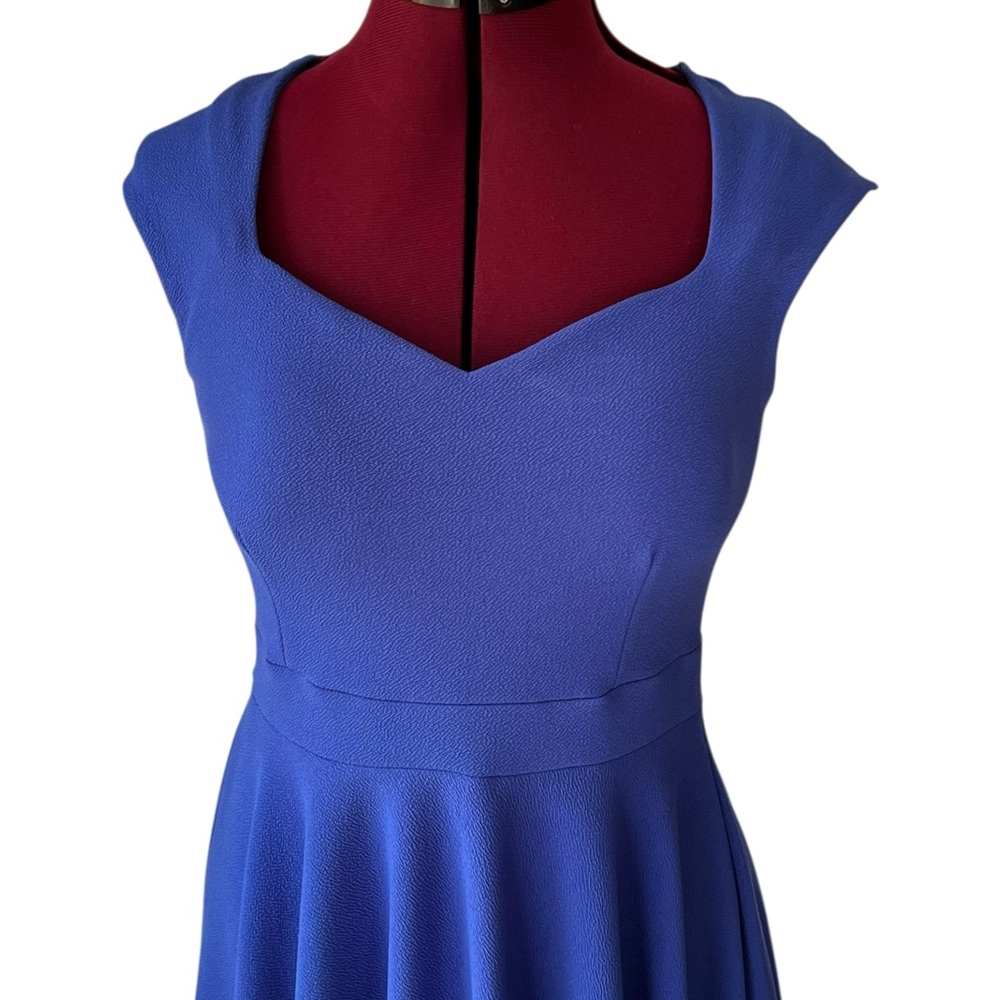 Royal Blue Sweetheart Midi Dress